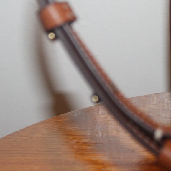 New $369 Ralph Lauren Luggage Brown Tote Satchel Crossbody w Clochette - Picture 4 of 10